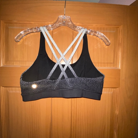 NWOT Black/White/Grey Speckled Energy Bra - Picture 4 of 5